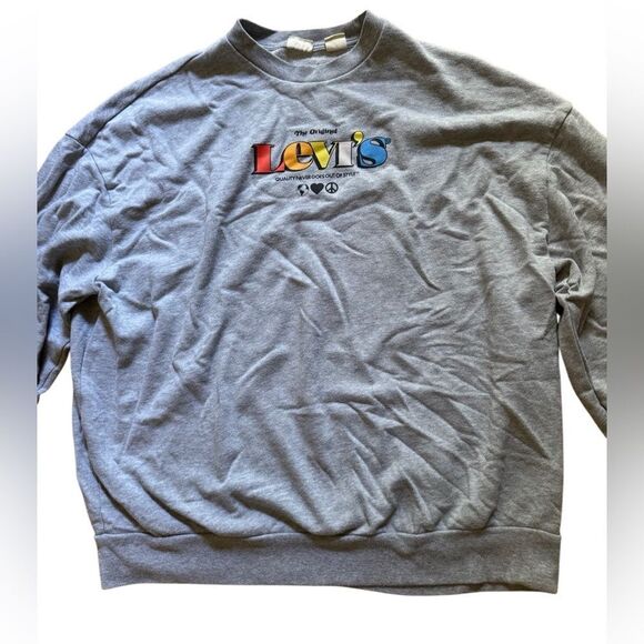 Levi's Women's Grey Graphic Prism Sweatshirt in XS (Oversized) - Picture 5 of 8